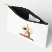 Yoga Pose Monoline Earthy Tones | Zubehörtasche (Offen)