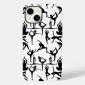 Yoga-Pose-Muster 01.w BG Case-Mate iPhone Hülle (Rückseite)