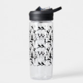 Yoga-Pose-Muster 01.w BG Trinkflasche (Links)