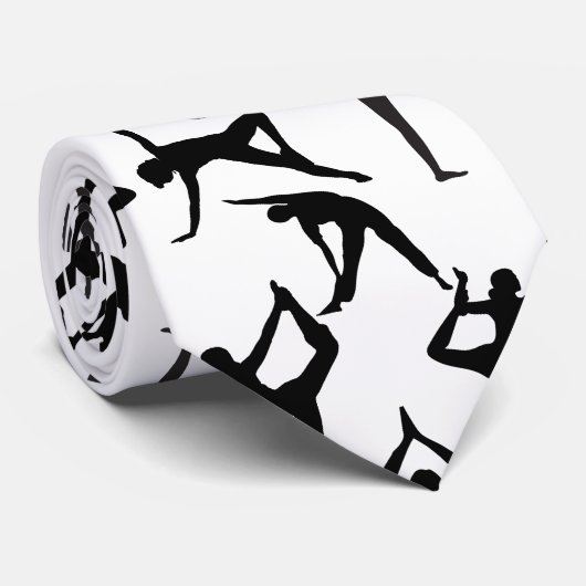 Yoga-Pose Muster 01.w Krawatte (Gerollt)