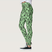 Yoga-Pose Muster 01.wx4.Green GB Leggings (Links)