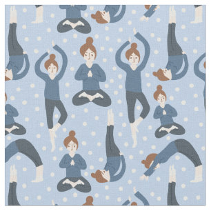 Yoga-Pose-Muster Stoff