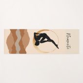 Yoga Pose Namaste Silhouette Goldmond Yogamatte (Vorderseite (Horizontal))