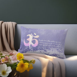 Yoga Pose OM Quote für Peri-Medizin Lendenkissen
