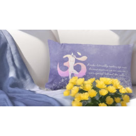 Yoga Pose OM Quote für Peri-Medizin Lendenkissen