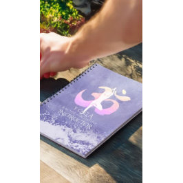 Yoga Pose Om Sign Notizblock