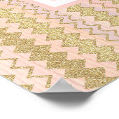 Yoga Pose Panda Rosa Hintergrund Poster (Ecke)