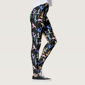Yoga Pose Pastel Muster 01.bx4 Leggings (Rechts)
