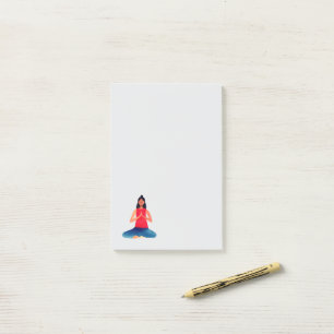 Yoga-Pose Post-it Klebezettel