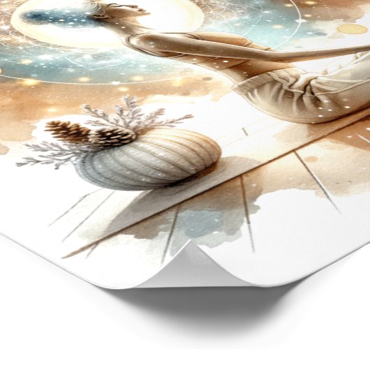 Yoga-Pose Poster (Ecke)