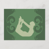 Yoga-Pose Postkarte (Vorderseite)
