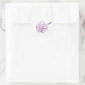 Yoga-Pose Quadratischer Aufkleber (Tasche)