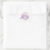 Yoga-Pose Quadratischer Aufkleber (Tasche)