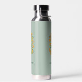 Yoga-Pose-Retro-Swirls Name Salbeigrün Trinkflasche (Links)