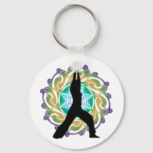 Yoga-Pose-Schlüsselkette Schlüsselanhänger