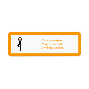 Yoga Pose schwarz, orange
