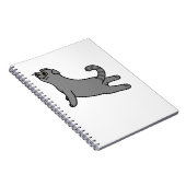 Yoga Pose Scottish Fold Cat Notizblock (Rechte Seite)