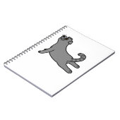 Yoga Pose Scottish Fold Cat Notizblock (Linke Seite)