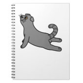 Yoga Pose Scottish Fold Cat Notizblock (Vorderseite)