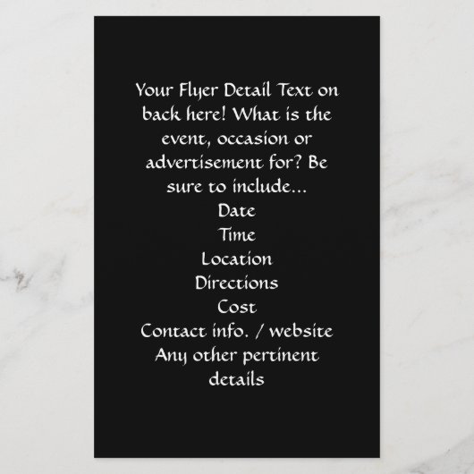 Yoga-Pose-Silhouette Flyer (Hinten)