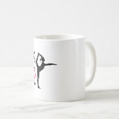 Yoga-Pose-Silhouette Kaffeetasse (VorderseiteRechts)