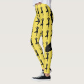 Yoga Pose Silhouette Leggings (Links)