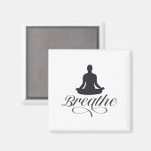 Yoga-Pose-Silhouette Magnet (Vorderseite/Rückseite)