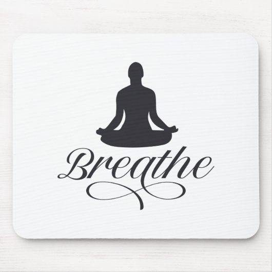 Yoga-Pose-Silhouette Mousepad (Vorne)