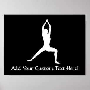 Yoga-Pose-Silhouette Poster