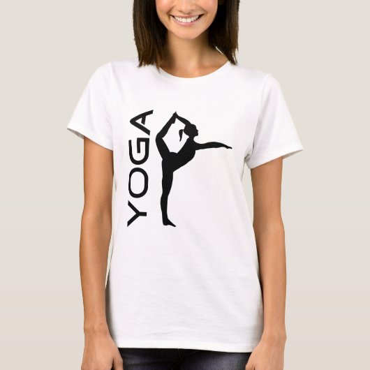 Yoga-Pose-Silhouette T-Shirt (Vorderseite)