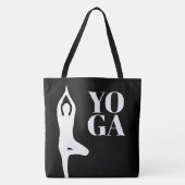 Yoga Pose Silhouette Tasche (Vorderseite)
