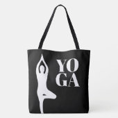 Yoga Pose Silhouette Tasche (Rückseite)