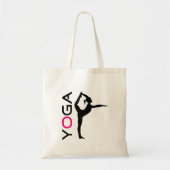 Yoga-Pose-Silhouette Tragetasche (Vorne)