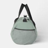 Yoga pose swirls green orange name slogan retro duffle bag (Rechts)