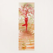 Yoga-Pose, Wasser und Baum Yogamatte (Rückseite)