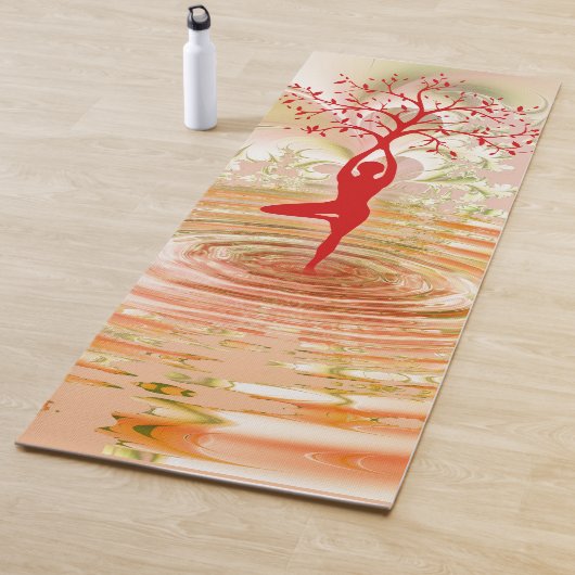 Yoga-Pose, Wasser und Baum Yogamatte (Beispiel)