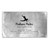 Yoga-Pose | Wasserfarbe gebürstet Magnetische Visitenkarte (Vorderseite)