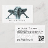 Yoga Pose, Yoga Instructor Business Card Visitenkarte (Vorne/Hinten)