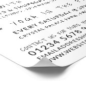 Yoga-Pose, Yoga-Klassenwerbung Poster (Ecke)