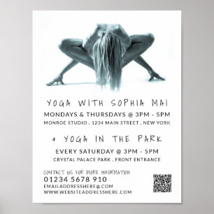 Yoga-Pose, Yoga-Klassenwerbung Poster