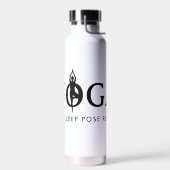 YOGA Pose zum Schlafen wiederholen lustige Wasserf Trinkflasche (Links)