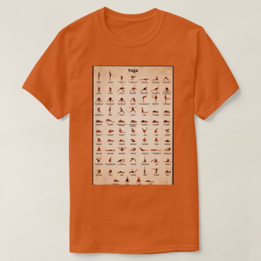 Yoga-Posen 3 T-Shirt (Design vorne)