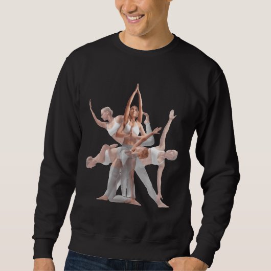 Yoga-Posen 65 Sweatshirt (Vorderseite)