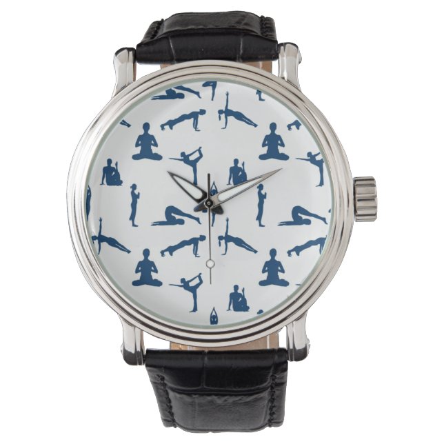 Yoga-Posen Armbanduhr (Vorderseite)