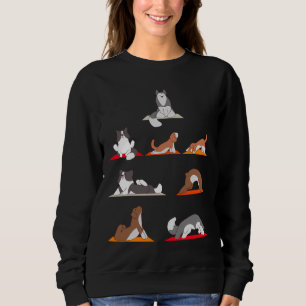 Yoga-Posen bei Hunden Sweatshirt