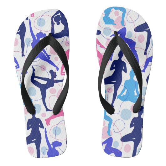 Yoga-Posen Flip Flops Badesandalen (Fußbett)