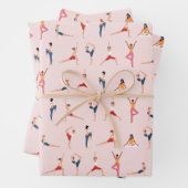Yoga-Posen Geschenkpapier Set (Beispiel)