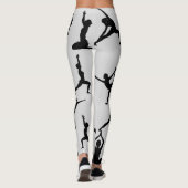 YOGA-POSEN (GRAU)-LEGGINGS LEGGINGS (Rückseite)