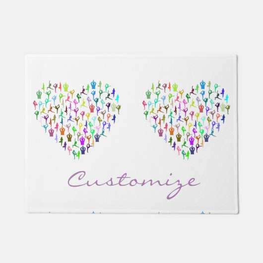 Yoga-Posen Herz Thunder_Cove Fußmatte (Vorderseite)