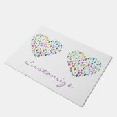 Yoga-Posen Herz Thunder_Cove Fußmatte (Schrägansicht)